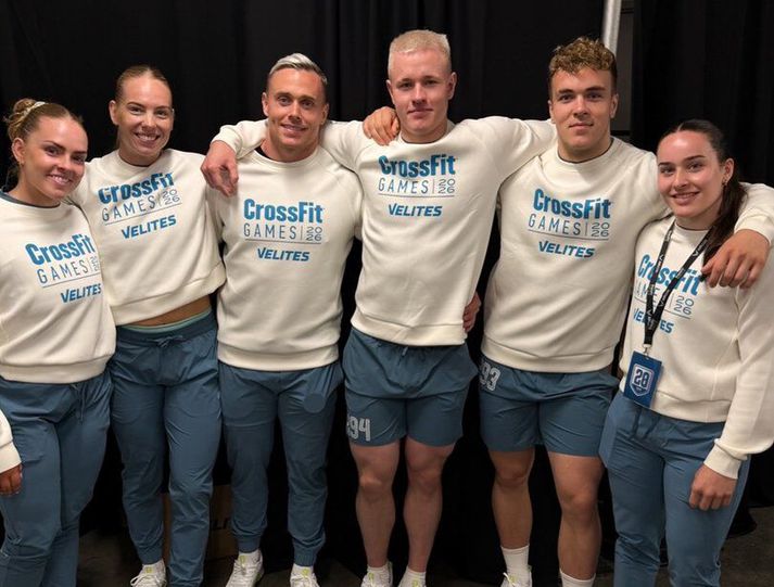 Hér má sjá Íslendingana sex sem keppa á heimsleikunum í CrossFit í ár.