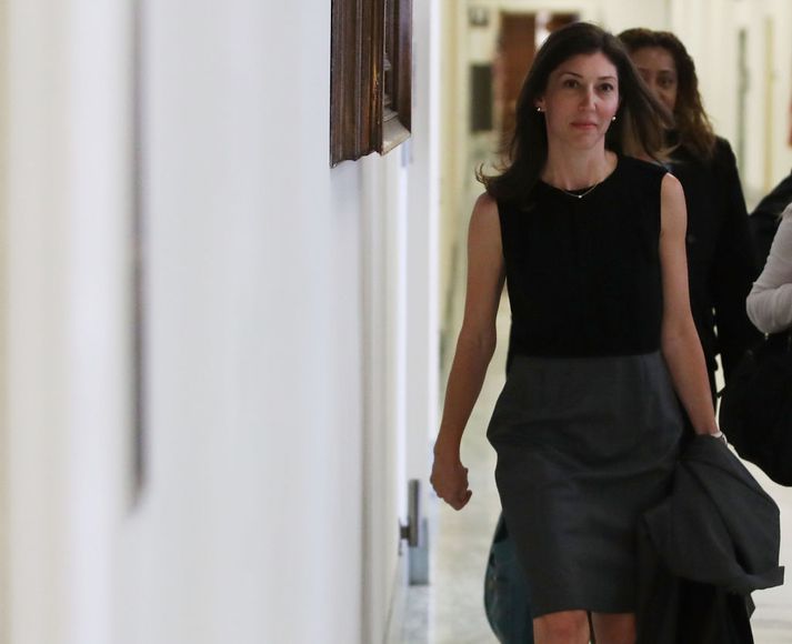 Lisa Page mætir hér á fund þingnefndar vegna skilaboðanna í júlí árið 2018.