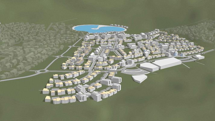 Fyrirhuguð byggð í Úlfarsárdal.