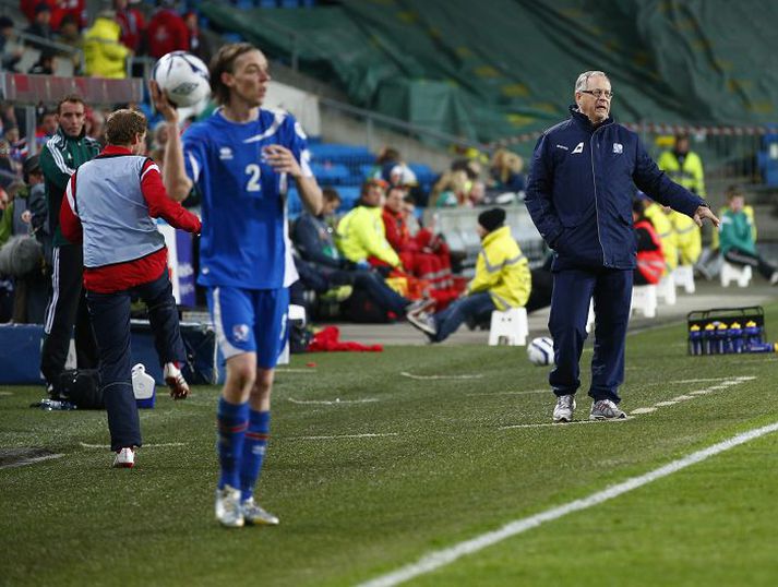 Lars Lagerbäck kom Íslandi í umspil. 
