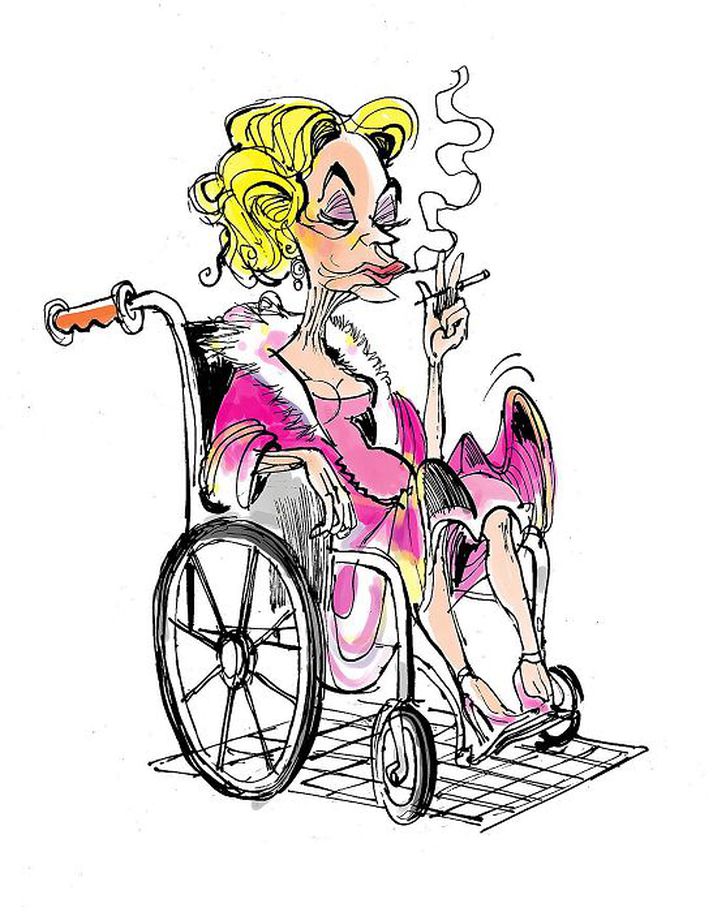 Marilyn Monroe hefur oft verið hressari, en óheilbrigt líferni hefur tekið sinn toll.