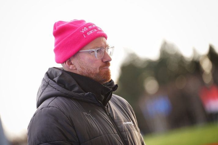 Kristinn V. Jóhannsson, vallarstjóri Laugardalsvallar.