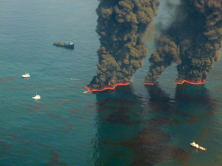 Olía brennd á Mexíkóflóa Óttast er að olían berist í auknum mæli inn á viðkvæm votlendi við strendur Mexíkóflóa.nordicphotos/AFP