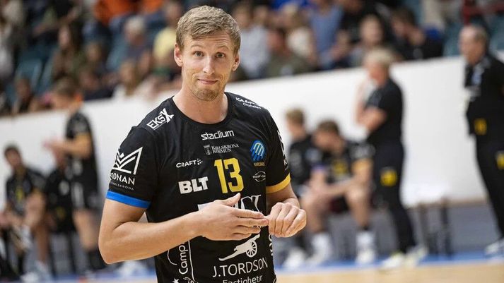 Ólafur Andrés Guðmundsson fór mikinn í leik kvöldsins. 