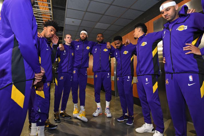 Lið Los Angeles Lakers hefur ekki spilað leik sína að Kobe Bryant fórst í þyrluslysinu.