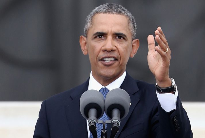 Barack Obama fær líklega meirihluta fyrir frumvarpi sínu í öldungadeildinni.
