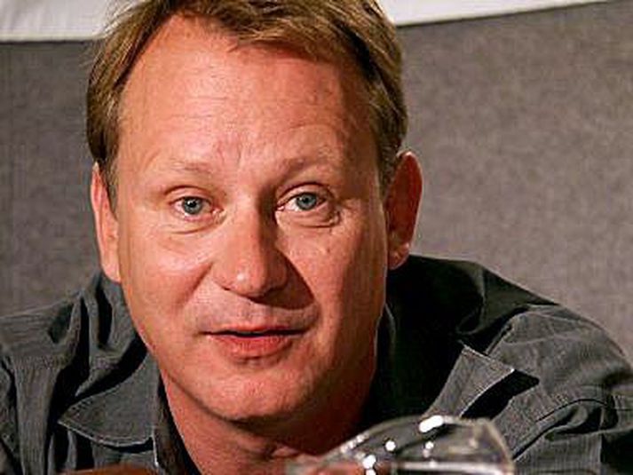Leikarinn Stellan Skarsgård og Alexander sonur hans leika saman í Melancholia.
Nordicphotos/getty