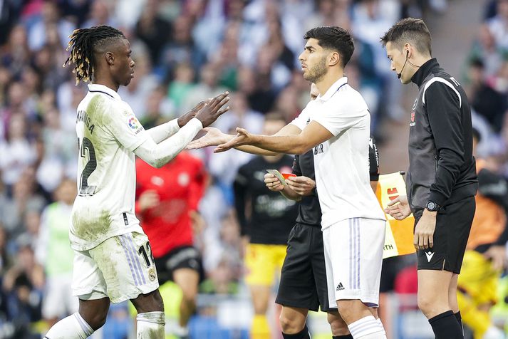 Eduardo Camavinga og Marco Asensio komu báðir við sögu í þessari afdrifaríku skiptingu.