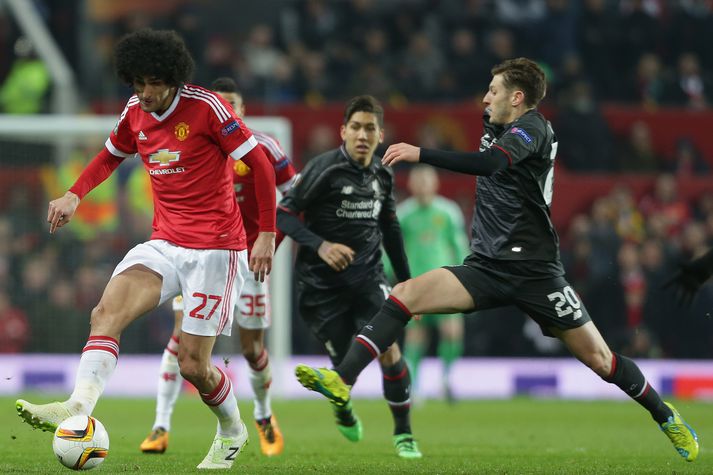 Fellaini í leik gegn Liverpool á dögunum.