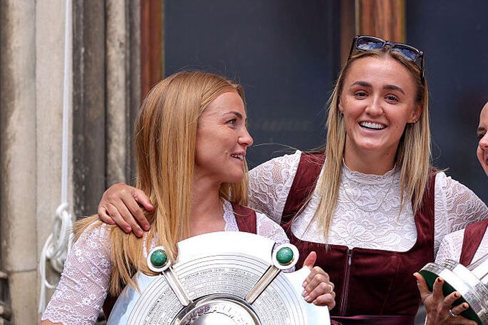 Georgia Stanway mun yfirgefa Bayern Munchen í sumar og því þarf Glódís að sjá á eftir góðum félaga.