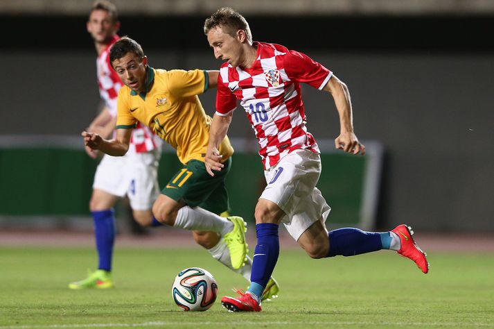 Luka Modric í vináttuleik á dögunum.