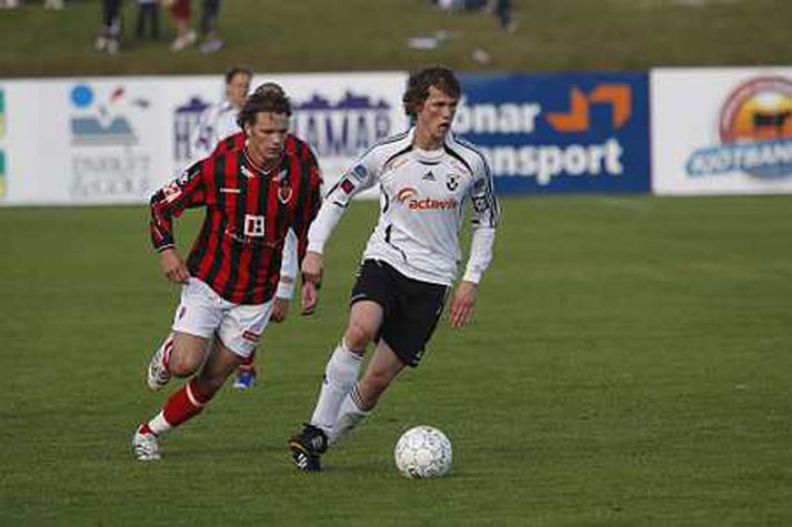 Frá leik FH og Víkings fyrr í sumar.