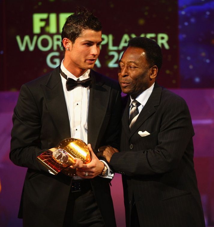 Pelé með Ronaldo.