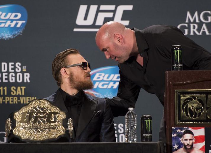 Dana White og Conor McGregor.