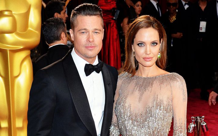 Brad Pitt og Angelina Jolie eiga saman sex börn.