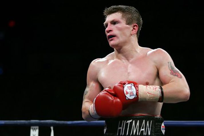 Ricky Hatton í hringnum.