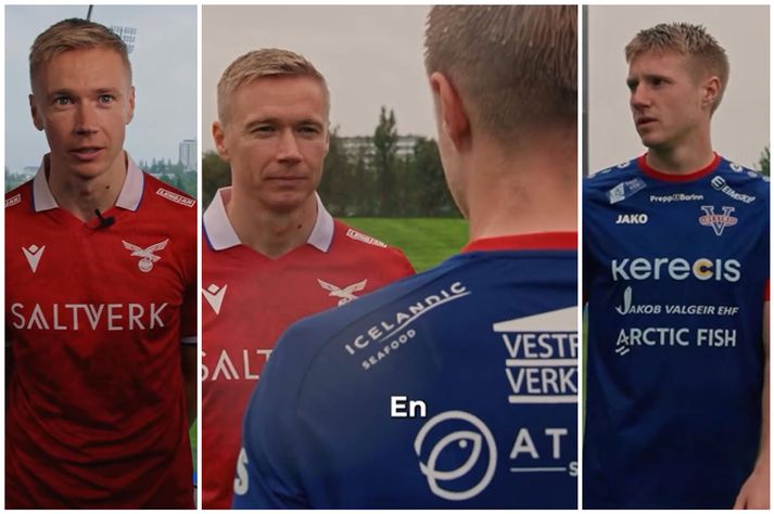 Dönsku bræðurnir Patrick og Jeppe Pedersen mætast með liðum sínum, Val og Vestra, í úrslitaleik Mjólkurbikar karla í fótbolta á föstudagskvöldð.