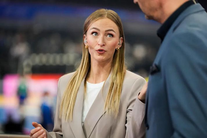 Stine Dahmke segist ekki hafa svitnað svona mikið síðan í úrslitaleik Ólympíuleikanna 2024. 