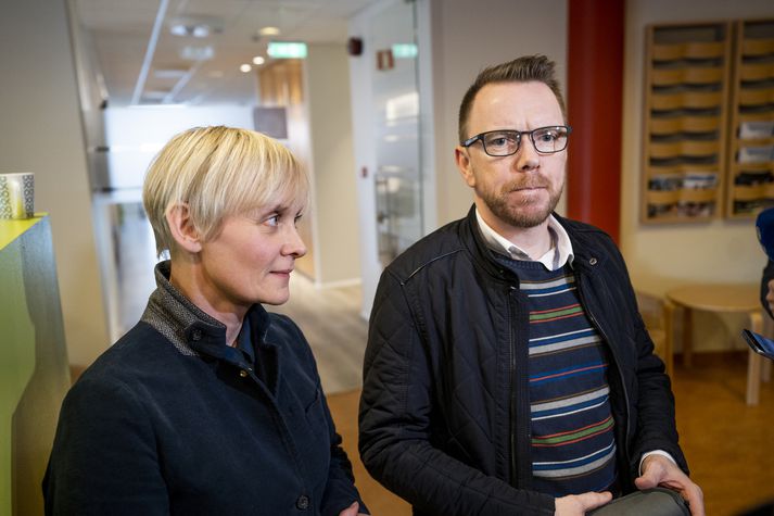 Þau Sólveig Anna Jónsdóttir og Ragnar Þór Ingólfsson standa í ströngu þessa dagana.