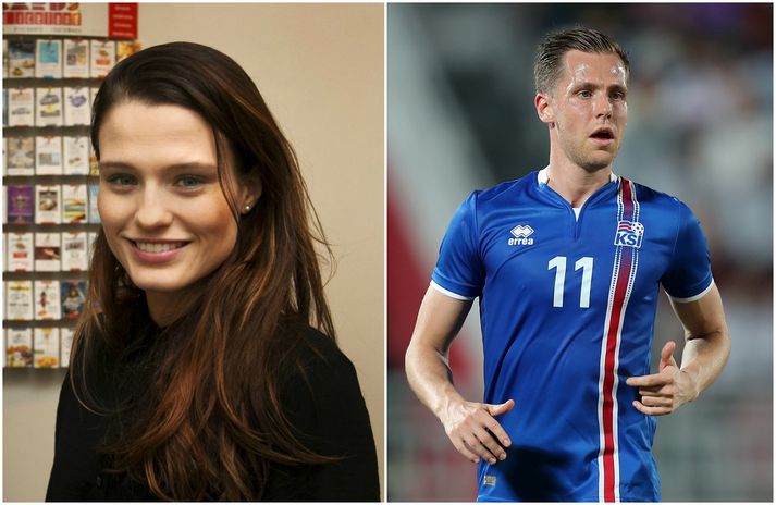 Helga Björnsdóttir og Kjartan Henry Finnbogason eignuðust stúlku í vikunni.