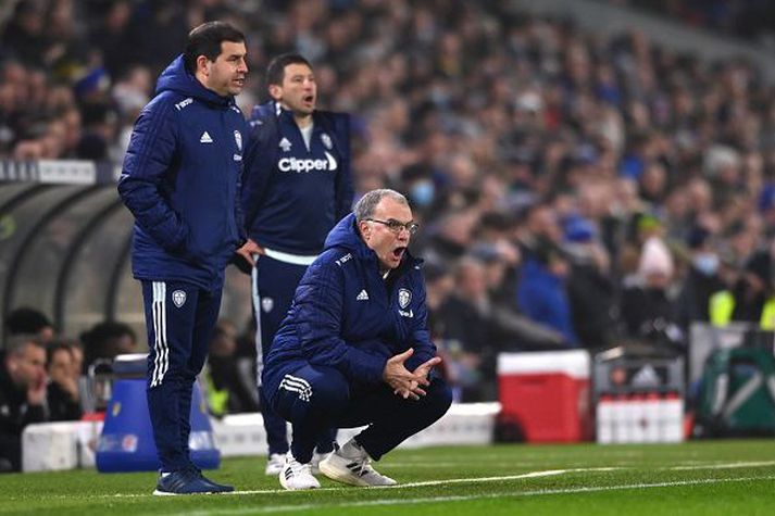 Bielsa á hliðarlínunni.