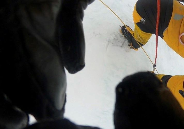 Þetta er ramminn úr myndbandinu sem GoPro myndavélin vill ekki spila. Þetta er eina myndefnið sem hefur tekist að ná úr vélinni eins og er.