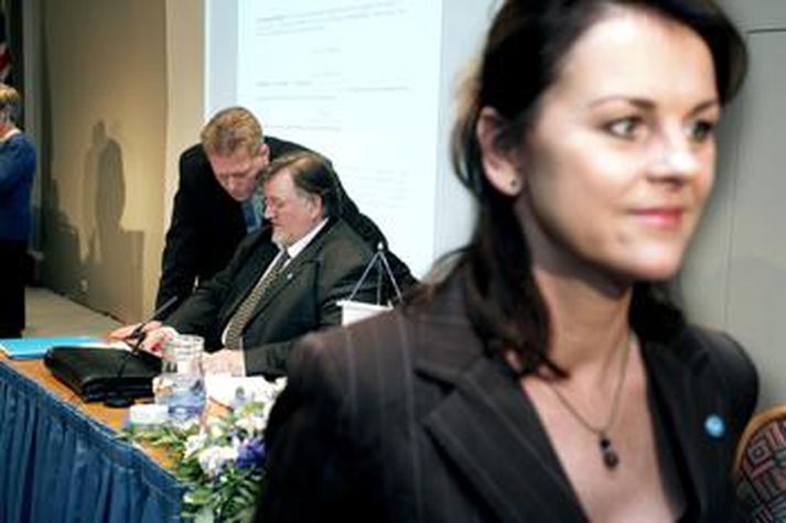 Frá landsfundi frjálslyndra um helgina.