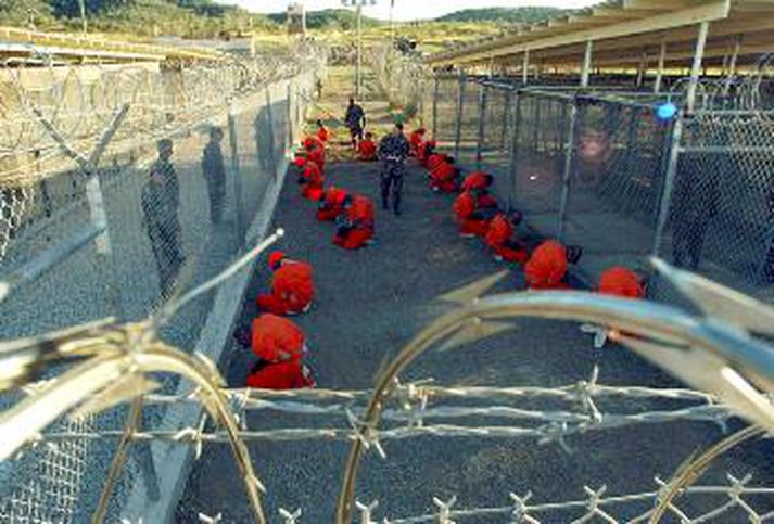 Frá fangabúðum Bandaríkjamanna við Guantanamo-flóa.