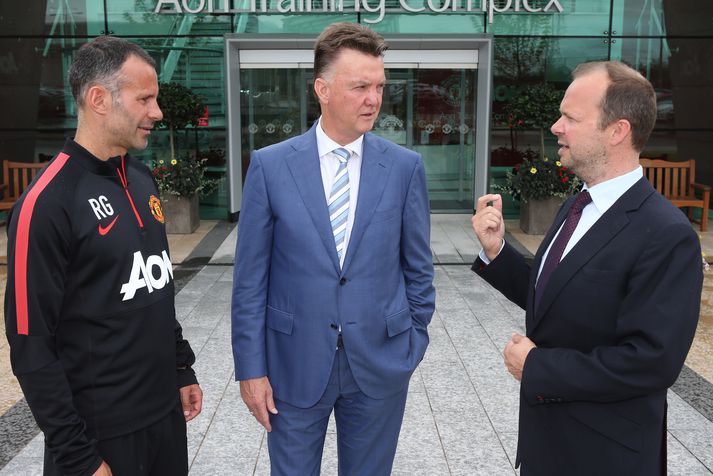 Giggs, Van Gaal og Woodward á dögunum.