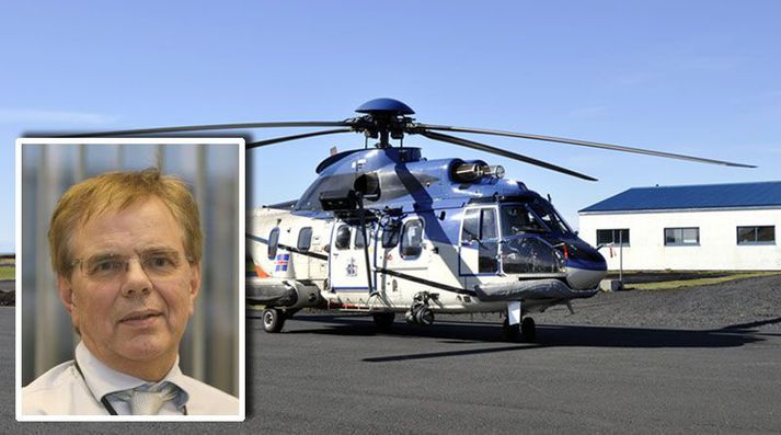 Leifur Bárðarson, hjá embætti Landlæknis, segir lækna í þyrlunum auka öryggi.