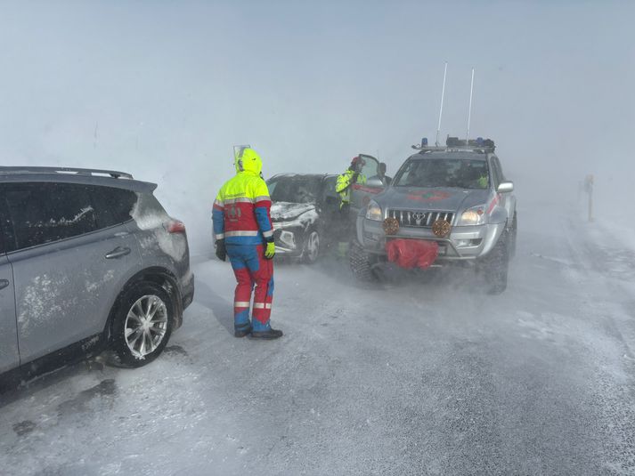 Margir ökumenn hafa lent í vandræðum í dag.