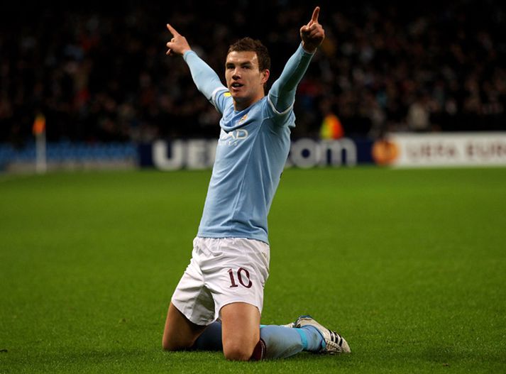 Edin Dzeko skoraði sigurmark City.