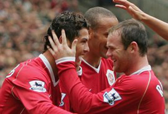 Ronaldo og Rooney voru báðir á skotskónum í dag
