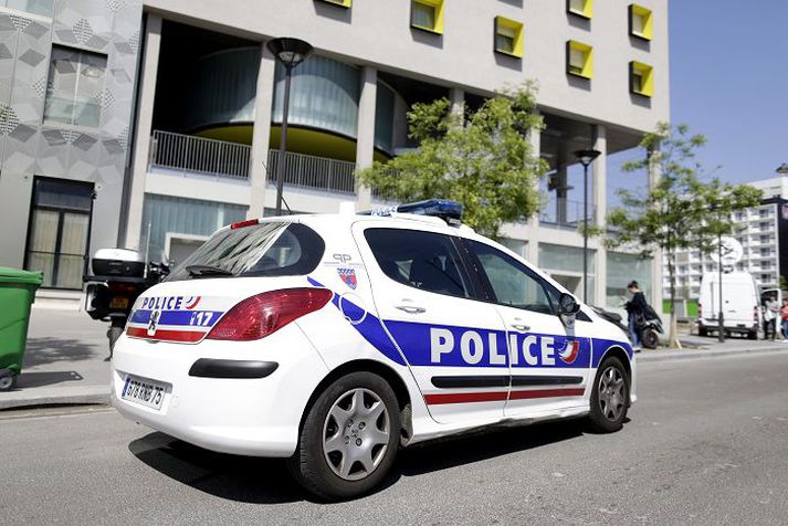 Lögreglan í París Maðurinn var handtekinn í stúdentaíbúðum. 
Fréttablaðið/AfP