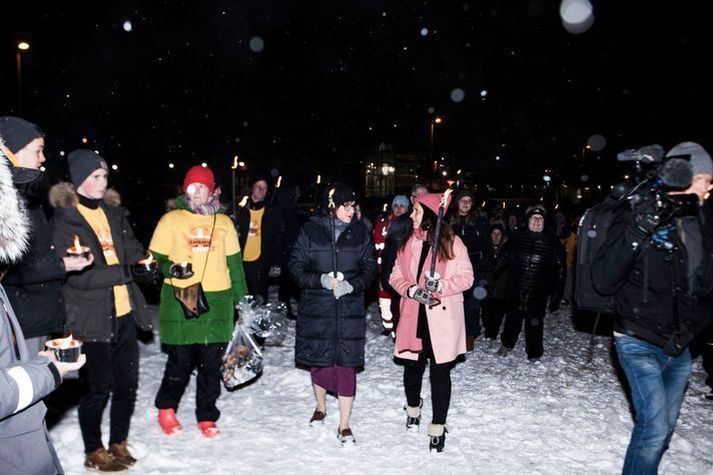 Frá vetrarsólstöðugöngu samtakanna árið 2017.