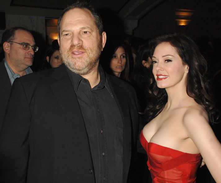 Harvey Weinstein og Rose McGowan árið 2007.