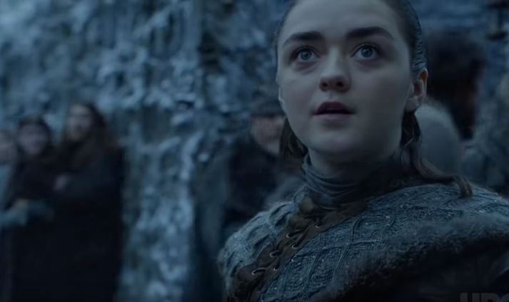 Arya Stark er mætt til Winterfell.