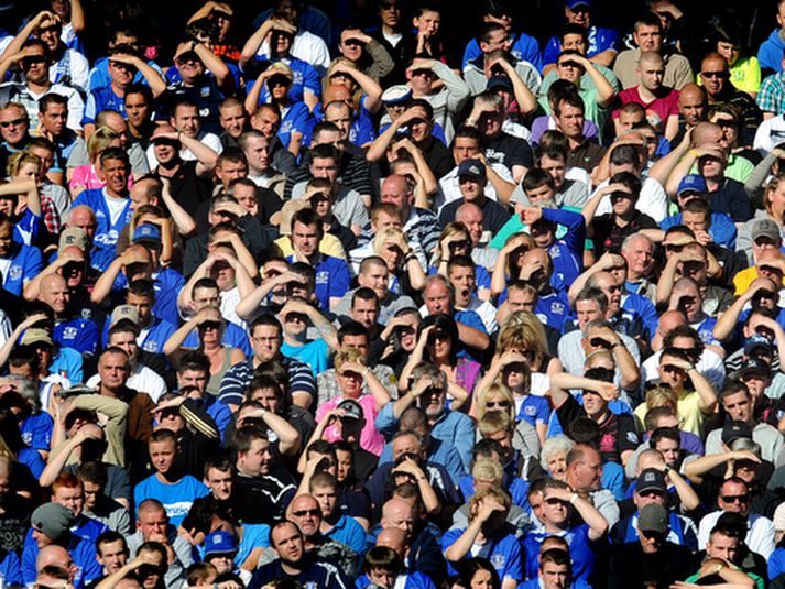 Stuðningsmenn Everton.