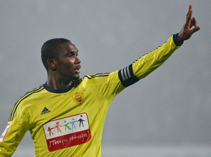 Samuel Eto'o lék með Anzhi í rúmar tvær leiktíðir og var á meðal launahæstu leikmanna heims.