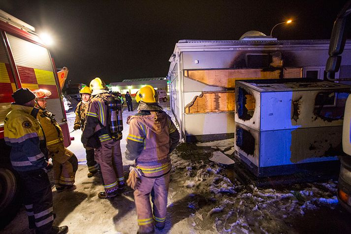 Slökkvistarf gekk vel að sögn slökkviliðs.