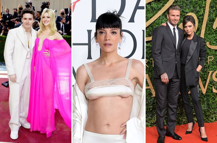 Tónlistarkonan Lily Allen virðist greinilega frekar á bandi Brooklyn Beckham en foreldra hans, Victoriu og Davids.