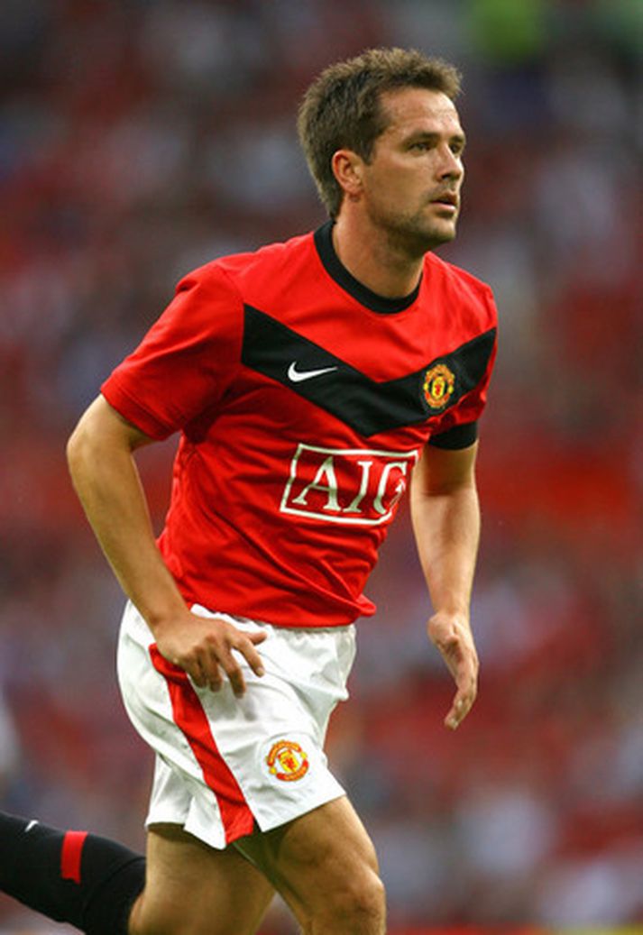 Michael Owen í leik með Manchester United.