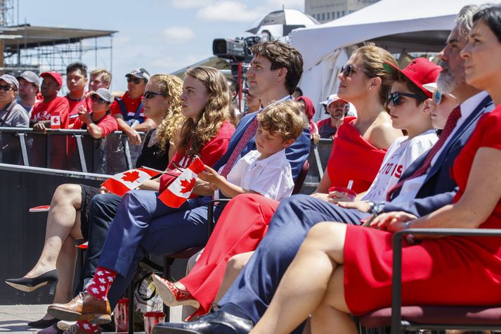 Trudeau og fjölskylda búa á tímabundið á svæðinu sem er einnig híbýli ríkisstjórans Julie Payette.