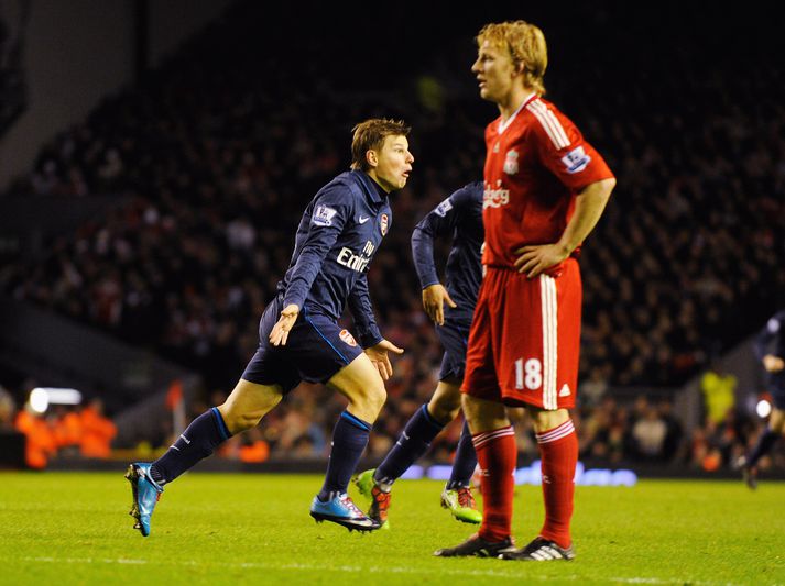 Arshavin í leiknum fræga á Anfield