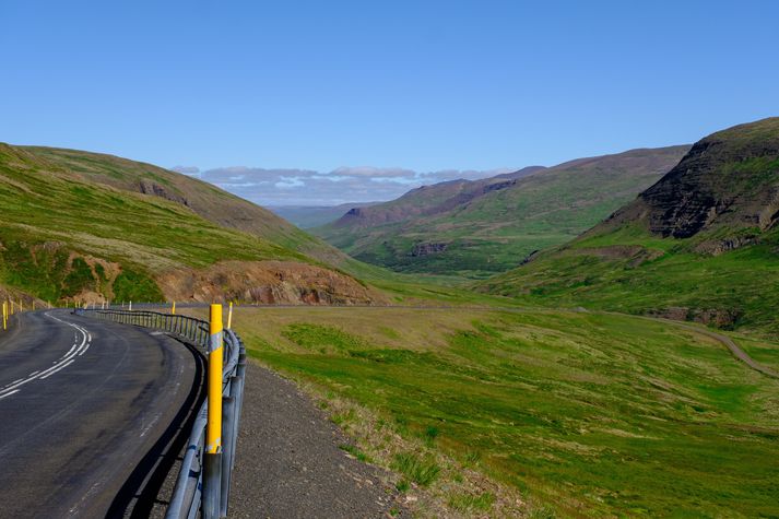 Vestfjarðarvegur um Bröttubrekku.