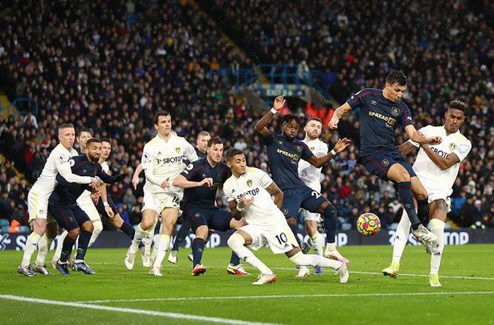 Hart barist á Elland Road í dag.