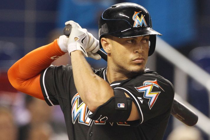 Giancarlo Stanton á fyrir salti í grautinn næsta áratuginn eða svo.