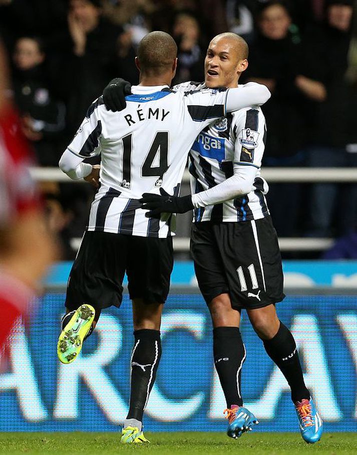Gouffran og Remy fagna marki um helgina. Nordicphotos/Getty