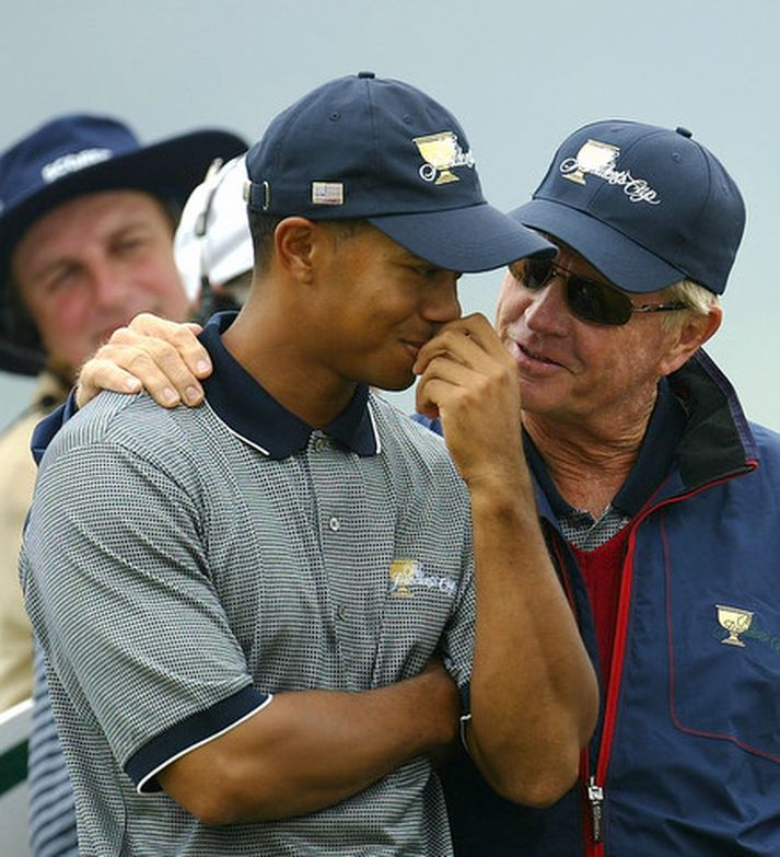 Woods og Nicklaus.