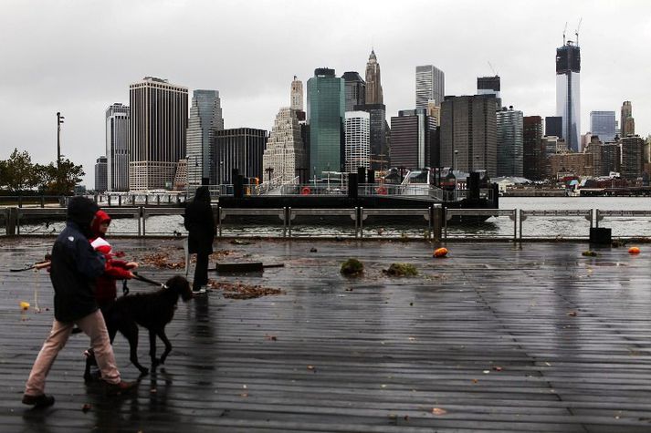 Frá New York í dag.
